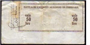 Banknote from Italy