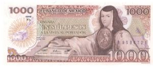 1985 EL BANCO DE MEXICO 1000 *UN MIL* PESOS

P85 Banknote