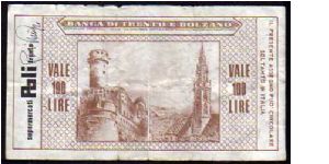 Banknote from Italy