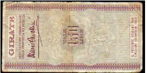 Banknote from Italy