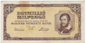 1,000,000 PENGO

16.11.1945

P # 122 Banknote