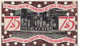 75 PFENNIG

31.12.1921 Banknote