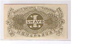 Banknote from Macau