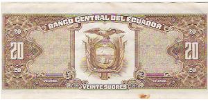 Banknote from Ecuador