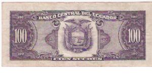 Banknote from Ecuador