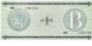 1 PESO

HE  139104

P # FX 6 Banknote