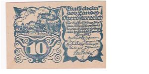 10 HELLER Banknote