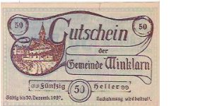 50 HELLER

30.12.1920 Banknote