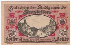 50 HELLER

31.12.1920 Banknote