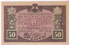 Banknote from Austria