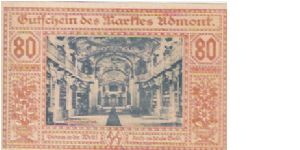 80 HELLER

NOVEMBER 1920 Banknote