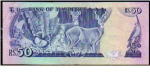 Banknote from Mauritius