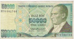 50,000 LIRA

M78081744

P # 203 Banknote