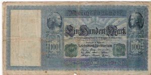 100 MARK

G-6671581

21.4.1910

P # 43 Banknote
