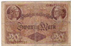 20 MARK

U Nr797727

5.8.1914

P # 48 A Banknote