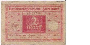 2 MARK

31-077861

1.3.1920

P # 59 Banknote