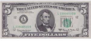 1963 A $5 SAN FRANCISCO FRN


#2 OF 2 CONSECUTIVE Banknote