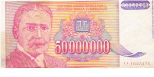 50,000,000 DINARA

AA 1023176

P # 133 Banknote