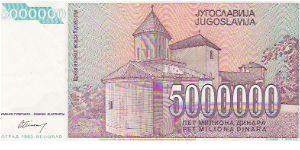 Banknote from Yugoslavia