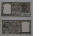 2 Rupees. Bhattacharya signature. Banknote