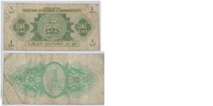 1 Lire. Military Authority in Tripolitania. Banknote