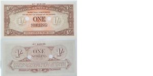 1 Shilling. British Armed Forces. 4th Series. Banknote