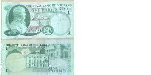 1 Pound. Royal Bank of Scotland. Banknote