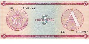 5 PESOS

CC 156297

P # FX 3 Banknote