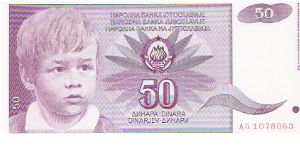 50 DINARA

AG 1078063

1.6.1990

P # 104 Banknote