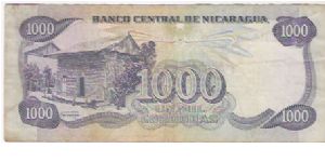 Banknote from Nicaragua