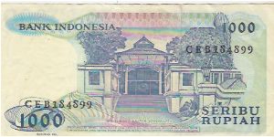 Banknote from Indonesia