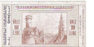 Banknote from Italy