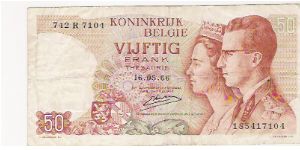 50 FRANCS

185417104

16.5.1964

P # 139 Banknote