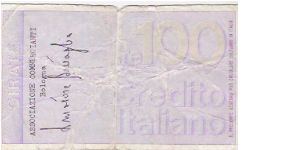 Banknote from Italy