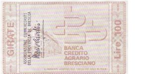 Banknote from Italy