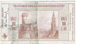 Banknote from Italy