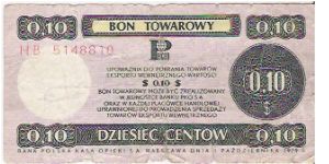 10 CENTS

HB 5148810

P # FX 37 Banknote