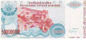 Banknote from Croatia