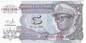 5 NOUVEAU MIKUTA

K 2627628 A

24.6.1993

P # 48 Banknote