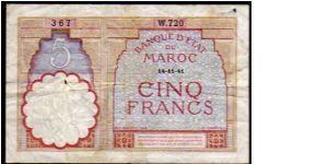 5 Francs__
Pk 23 Ab__
14-11-1941 Banknote