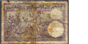 Banknote from Algeria