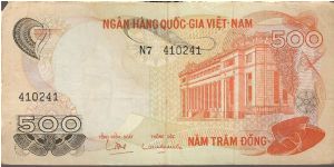 Vietnem - South

P28
500 Dong Banknote