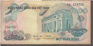 Vietnam - South

P29
1000 Dong Banknote