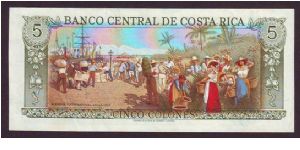 Banknote from Costa Rica