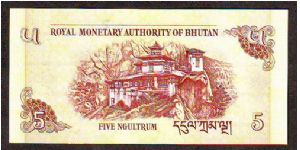 Banknote from Bhutan