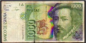 1000 Pesetas__
Pk 163__

12-10-1992
 Banknote