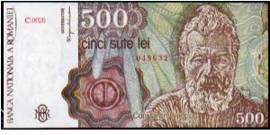 500 Lei__
Pk 98 b__

Aprilie 1991
 Banknote