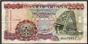 2000 Cedis__
Pk 33 a Banknote