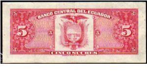 Banknote from Ecuador