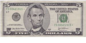 2003 A $5 CHICAGO FRN  **STAR NOTE**



**COMES FROM PRINT RUN OF 640,000** Banknote
